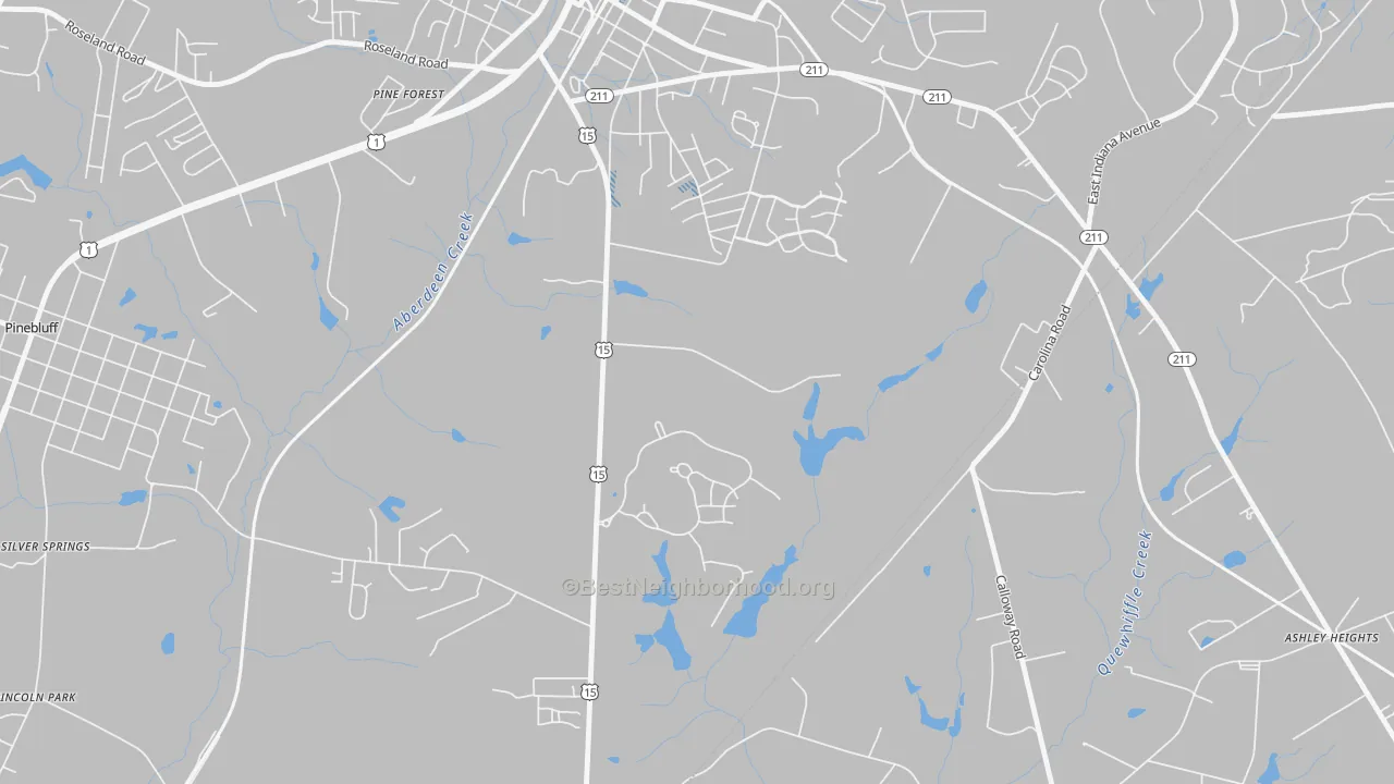 Transit Grade map of Addor, NC