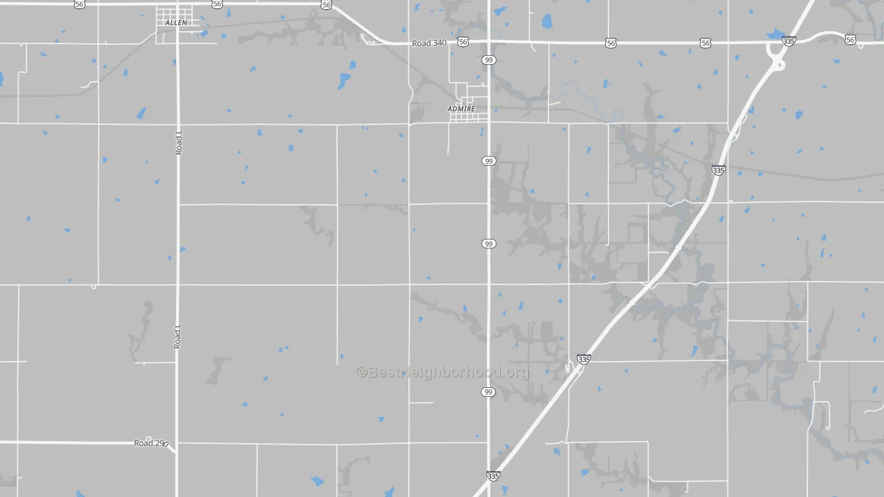 Transit Grade map of Admire, KS