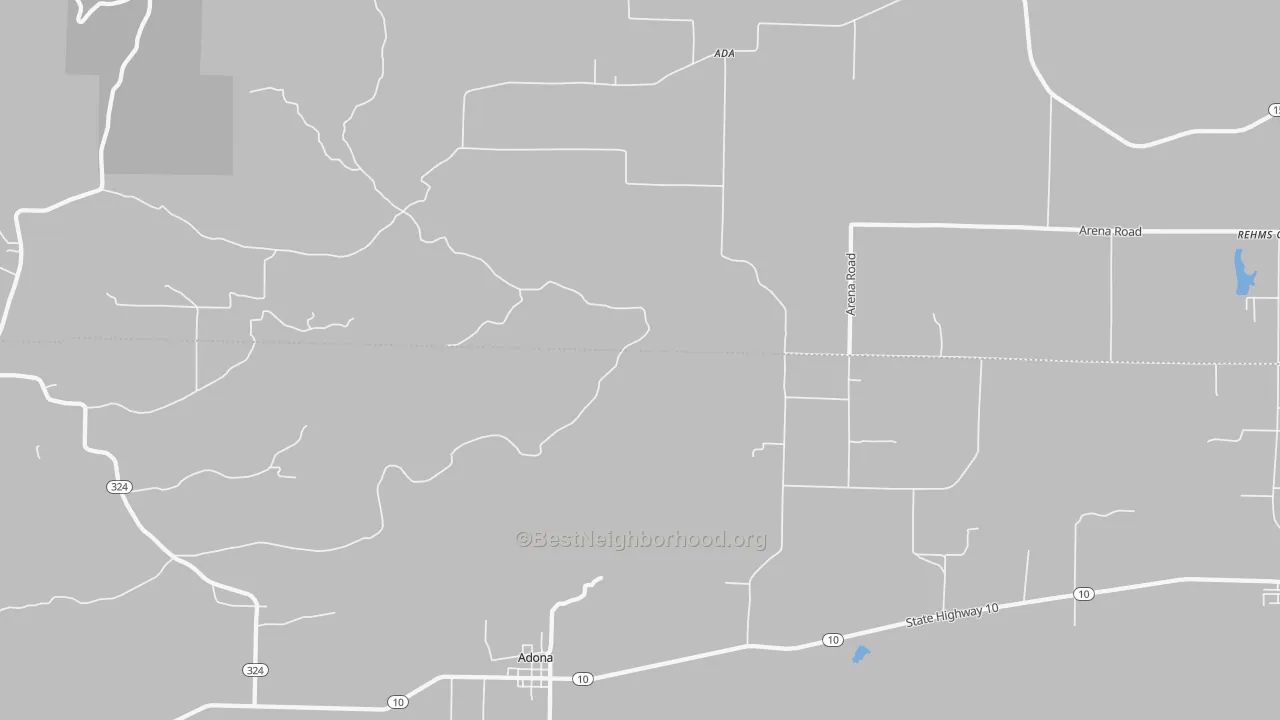 Transit Grade map of Adona, AR