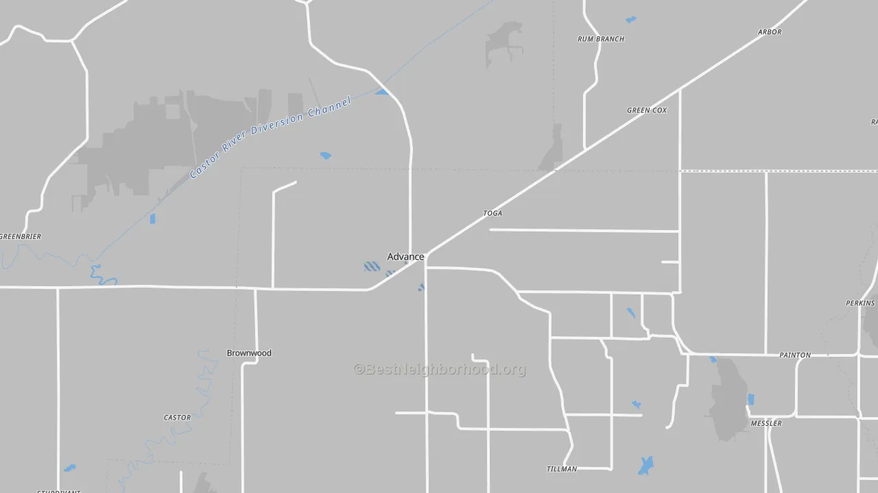 Transit Grade map of Advance, MO