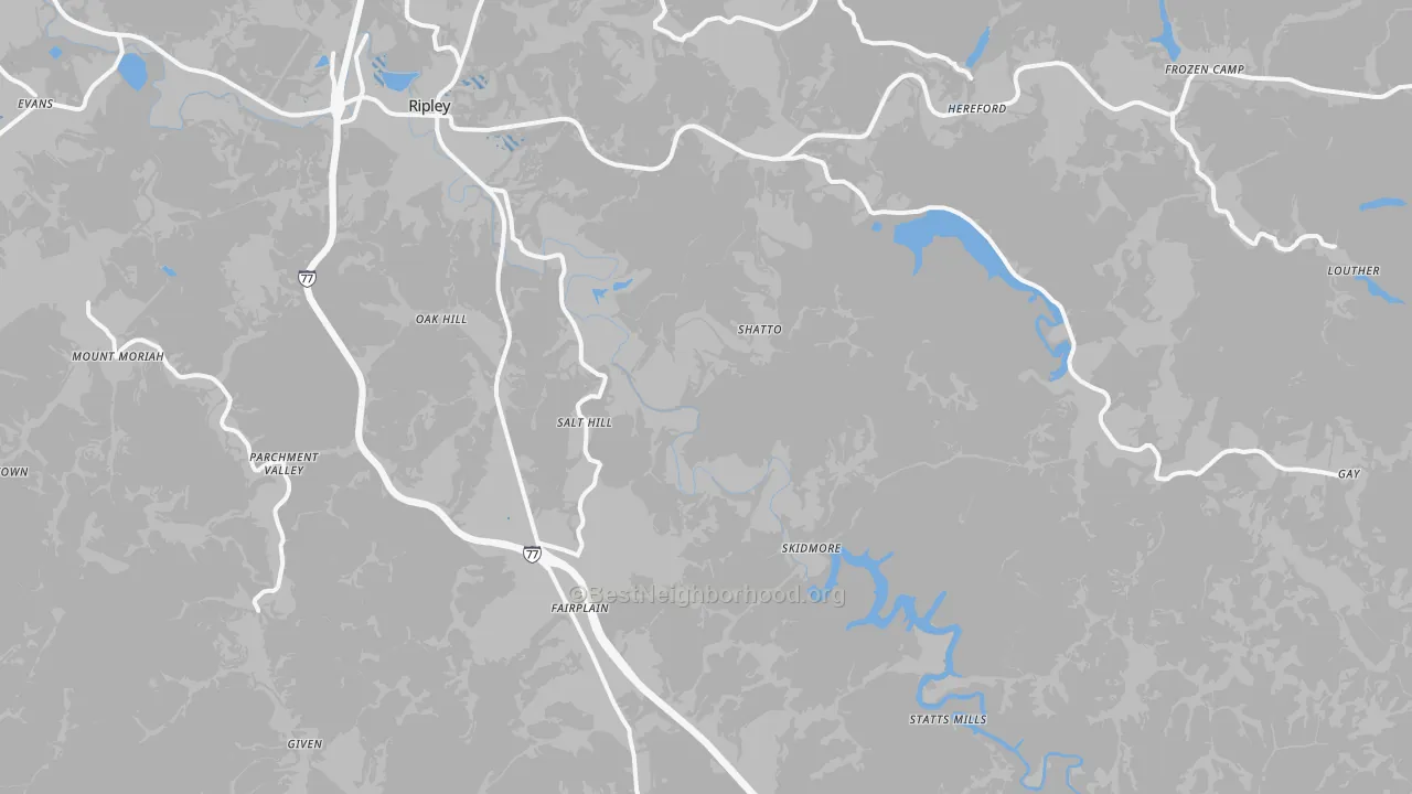 Transit Grade map of Advent, WV