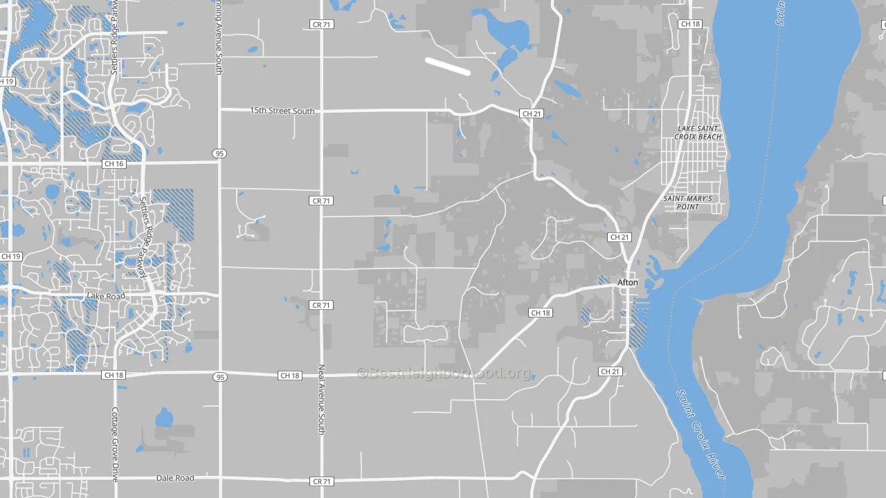 Transit Grade map of Afton, MN