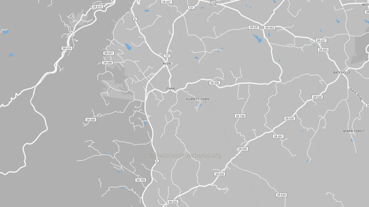 Transit Grade map of Afton, VA