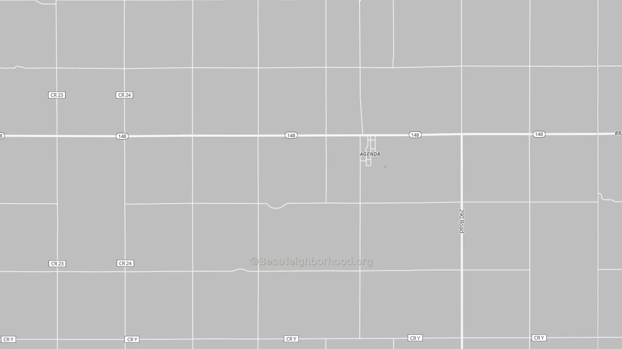 Transit Grade map of Agenda, KS