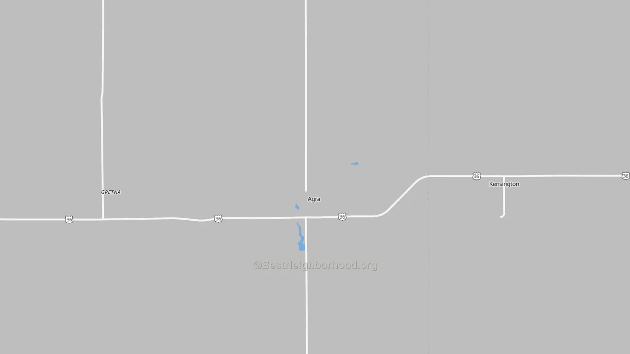 Transit Grade map of Agra, KS