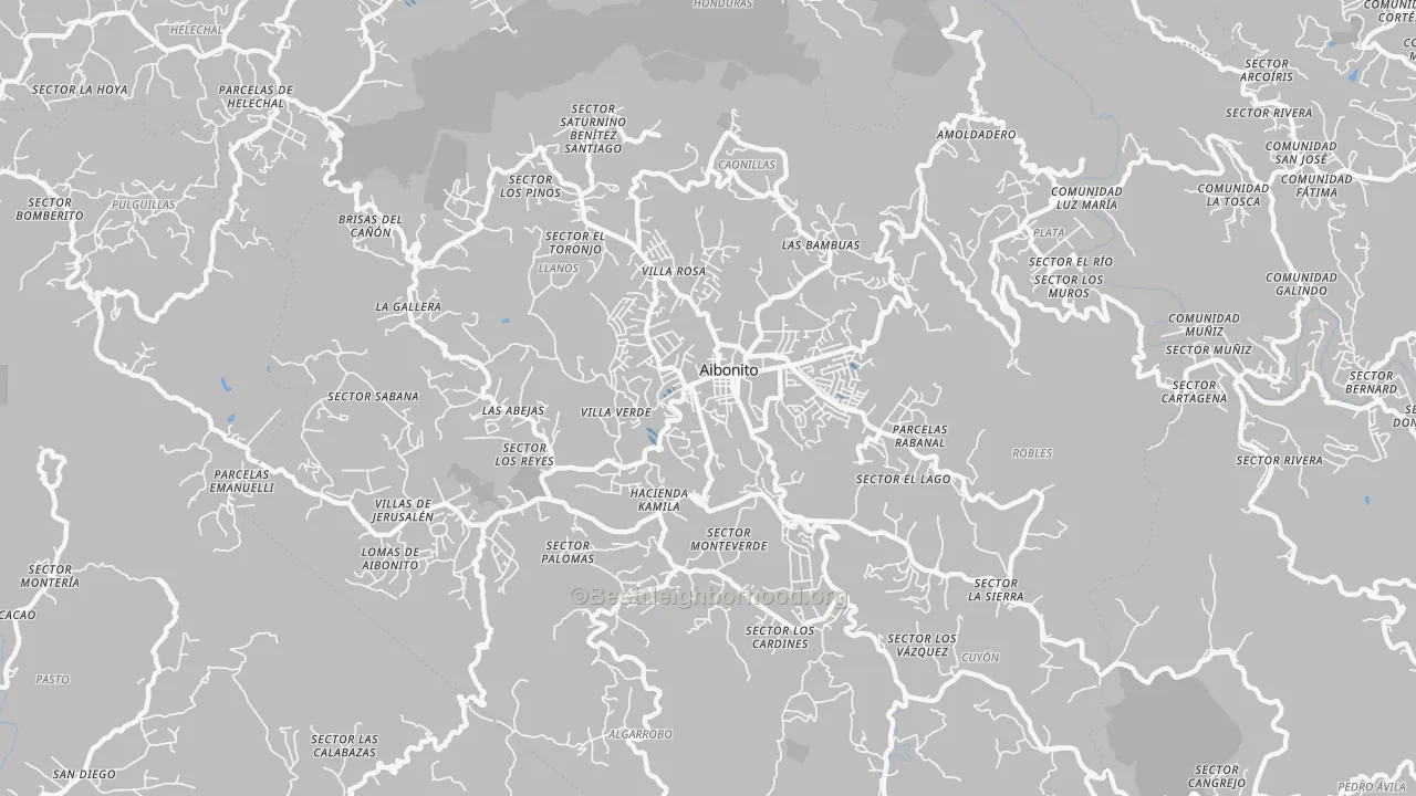 Transit Grade map of Aibonito Municipio, PR