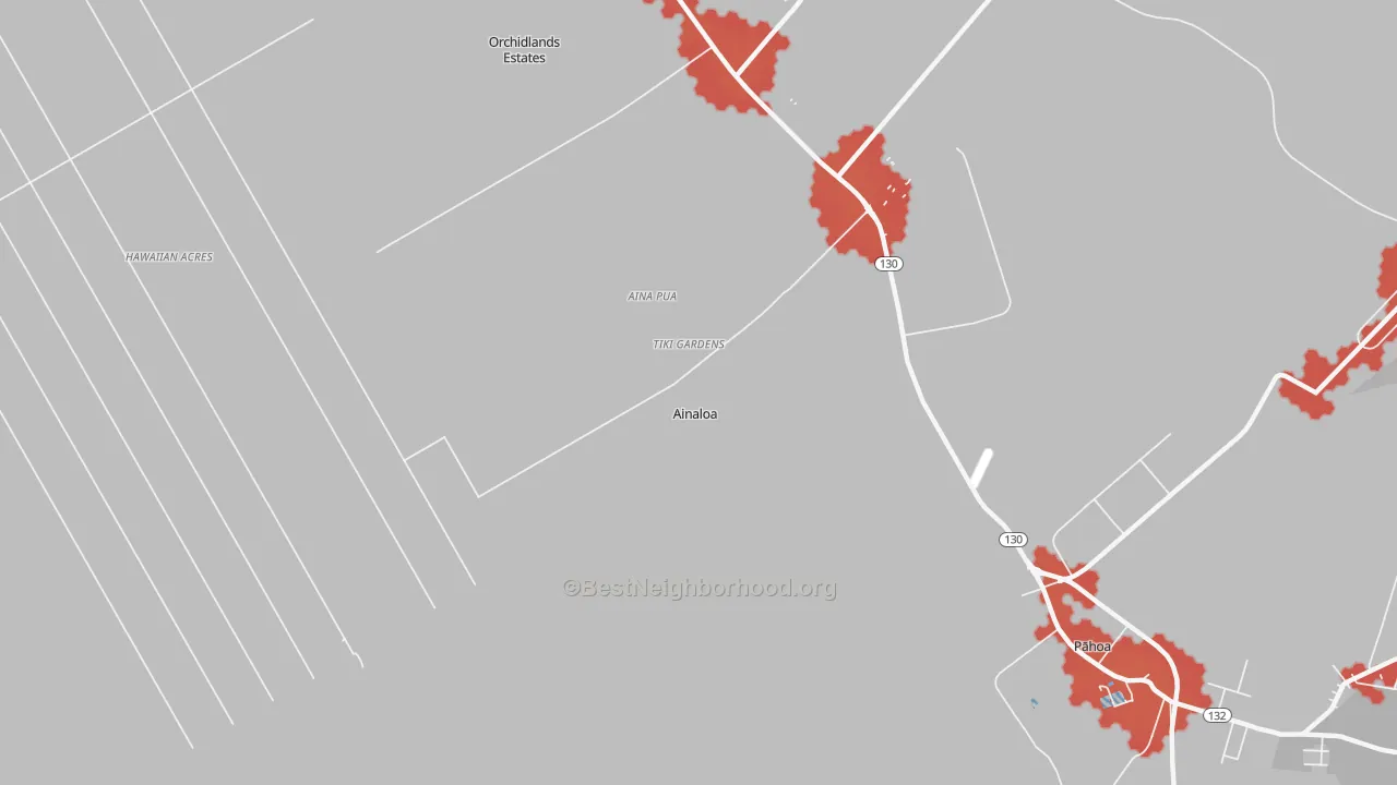 Transit Grade map of Ainaloa, HI
