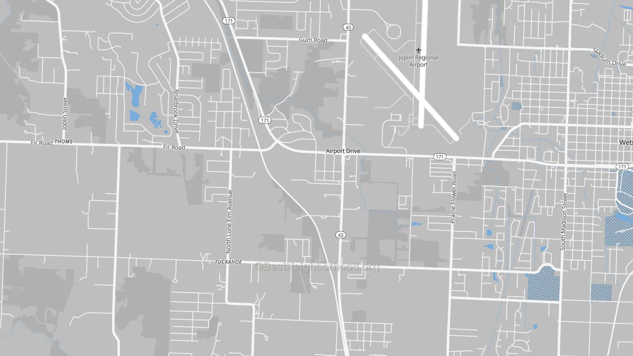 Transit Grade map of Airport Drive, MO