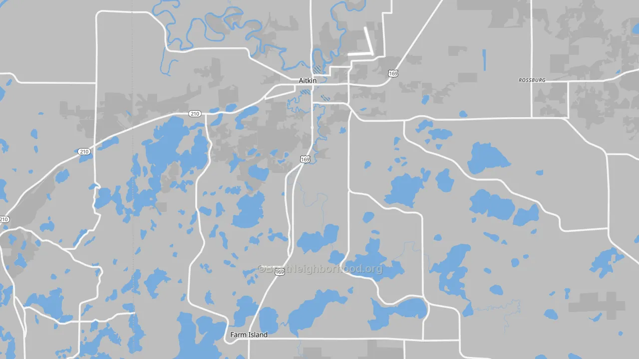 Transit Grade map of Aitkin, MN