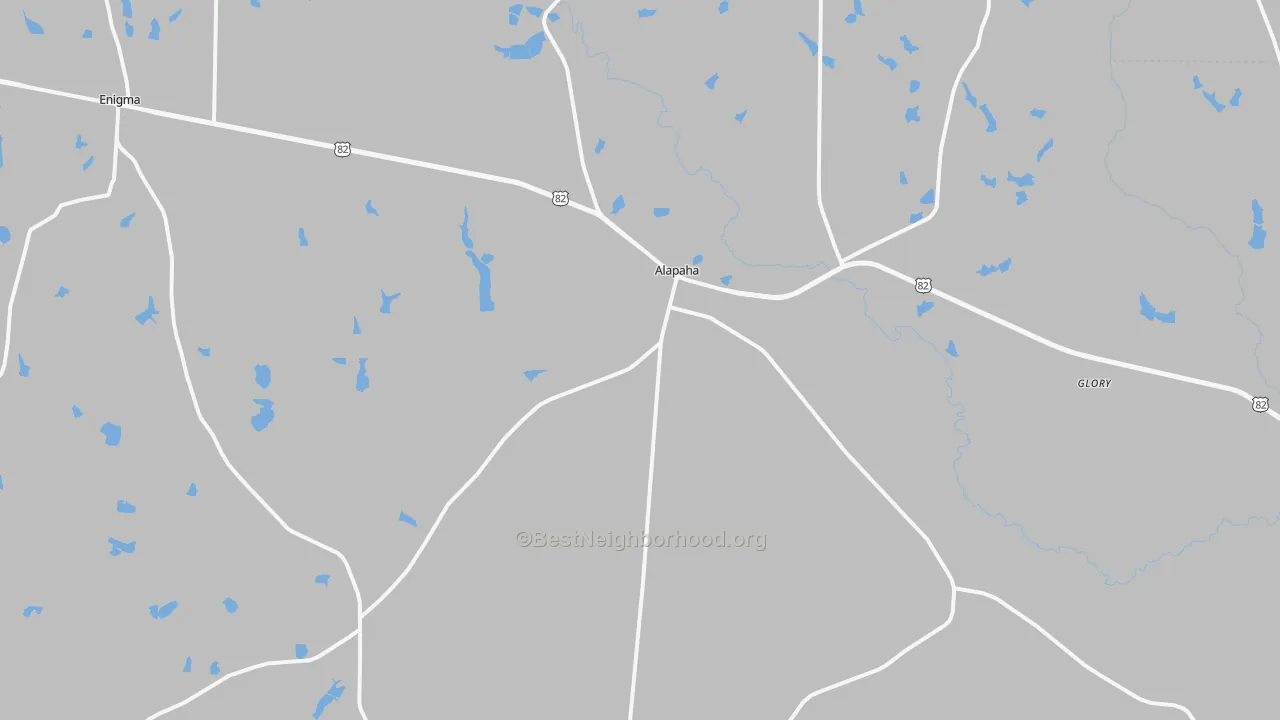 Transit Grade map of Alapaha, GA