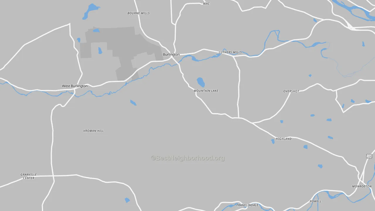 Transit Grade map of Alba, PA