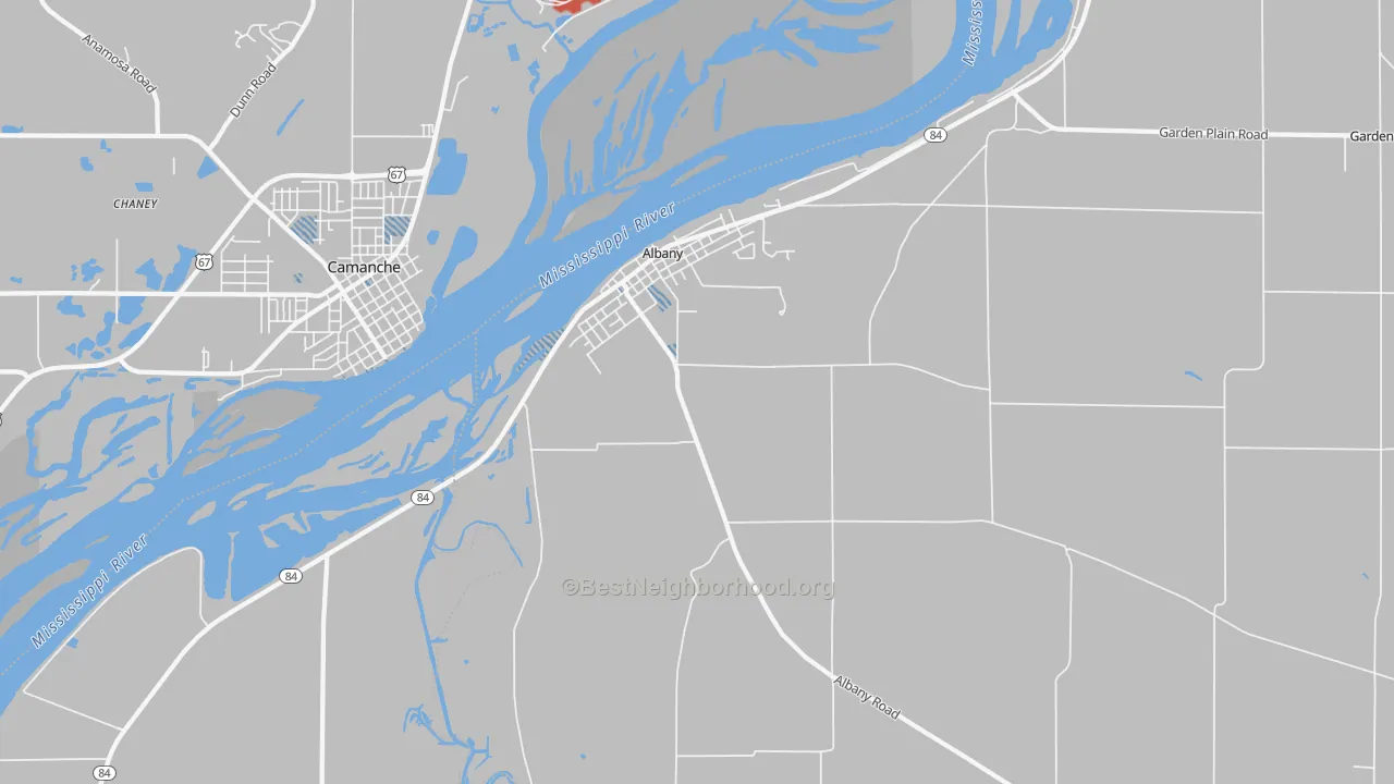 Transit Grade map of Albany, IL