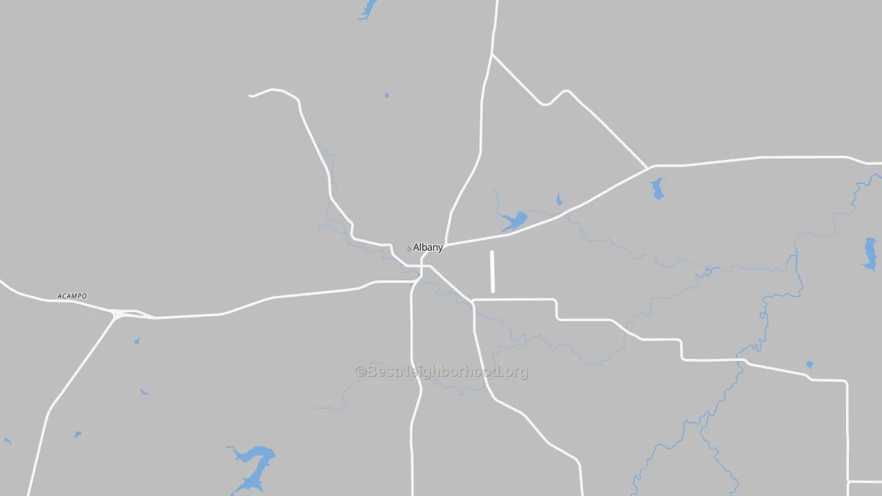 Transit Grade map of Albany, TX