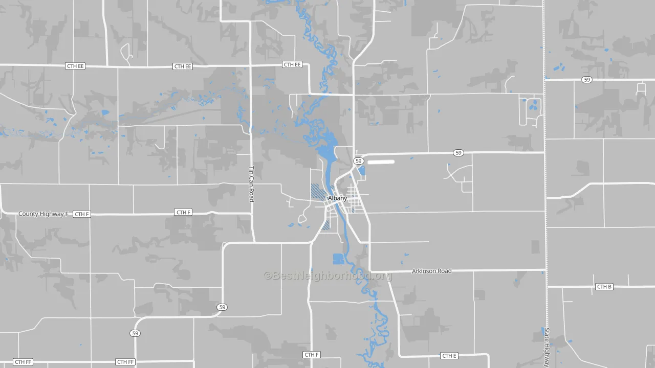 Transit Grade map of Albany, WI