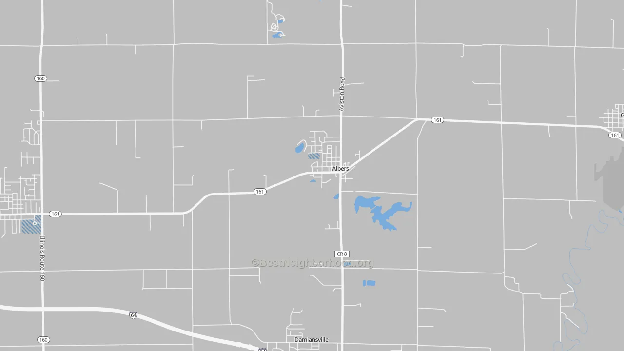 Transit Grade map of Albers, IL