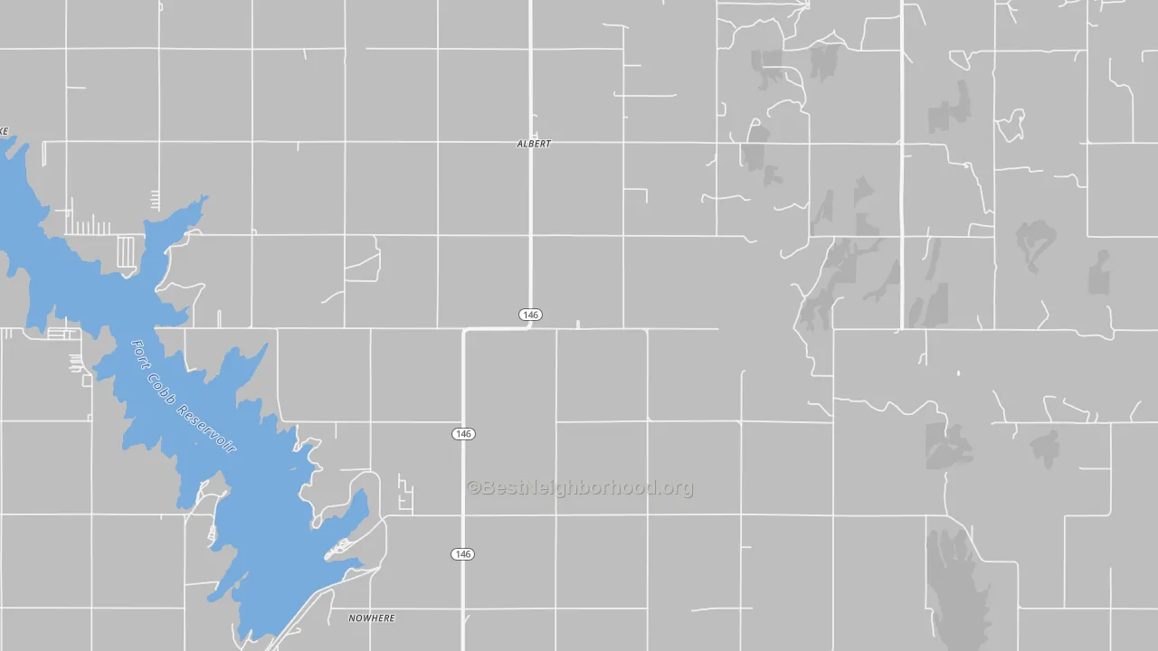 Transit Grade map of Albert, OK