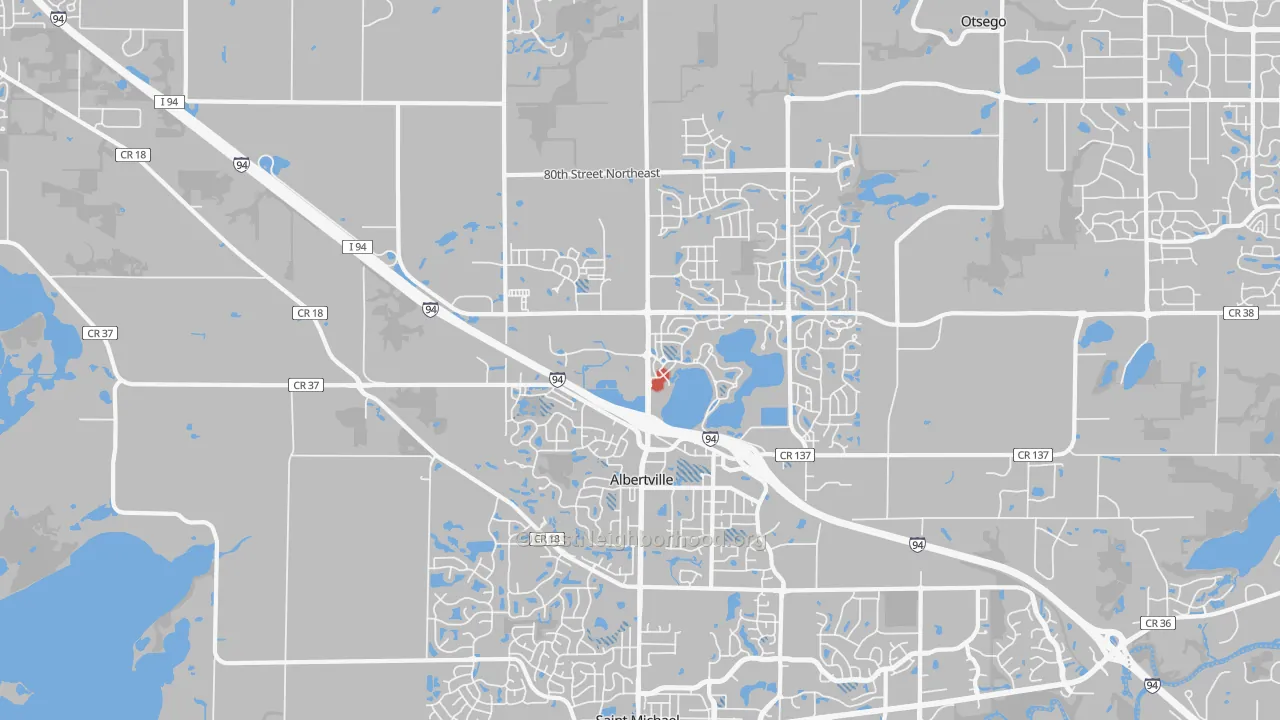 Transit Grade map of Albertville, MN