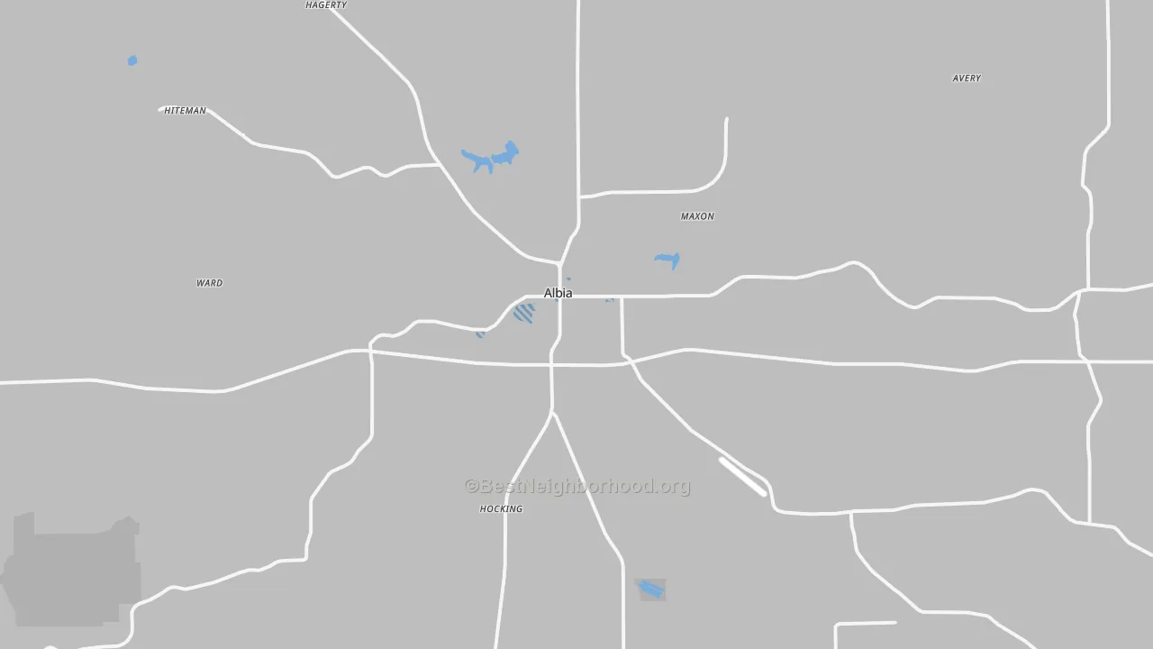 Transit Grade map of Albia, IA