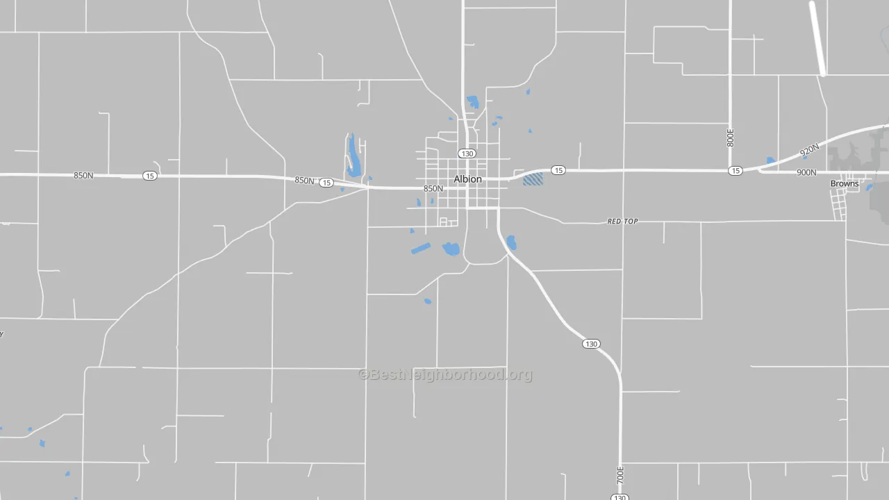 Transit Grade map of Albion, IL