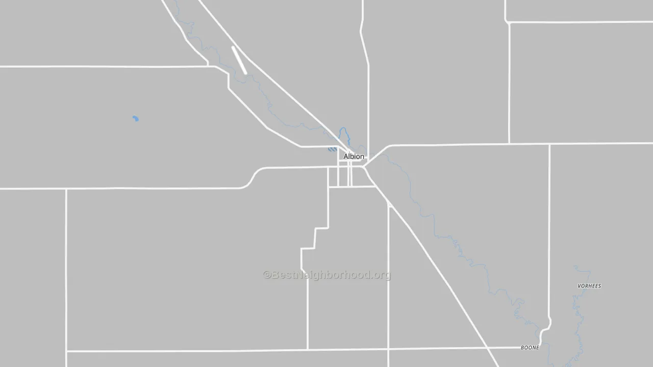 Transit Grade map of Albion, NE