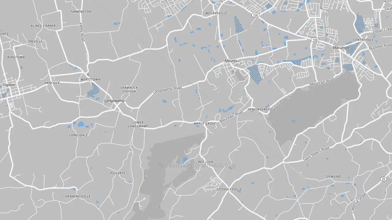 Transit Grade map of Alburtis, PA
