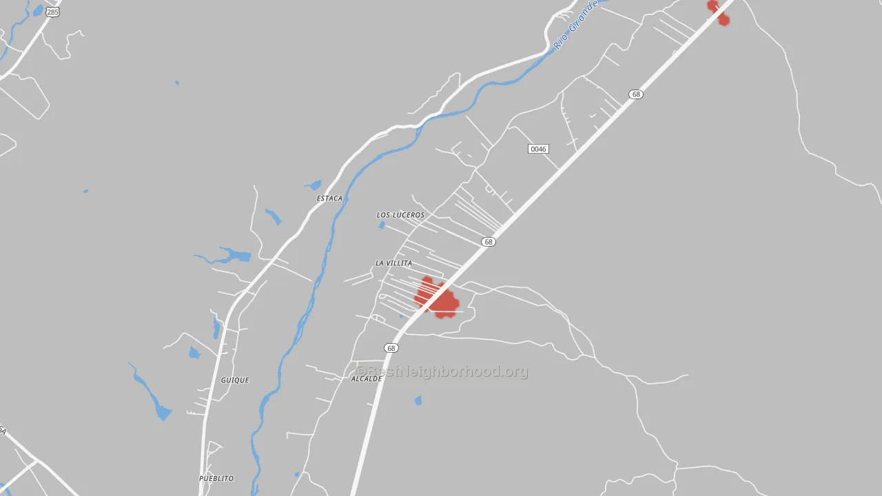 Transit Grade map of Alcalde, NM