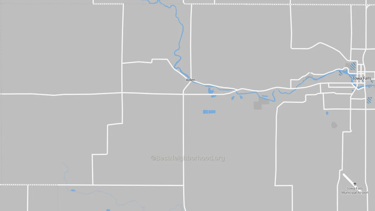 Transit Grade map of Alden, IA