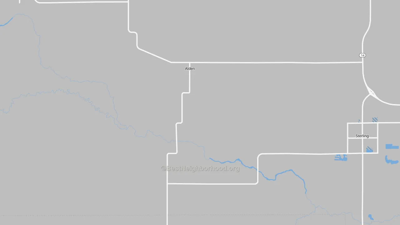 Transit Grade map of Alden, KS