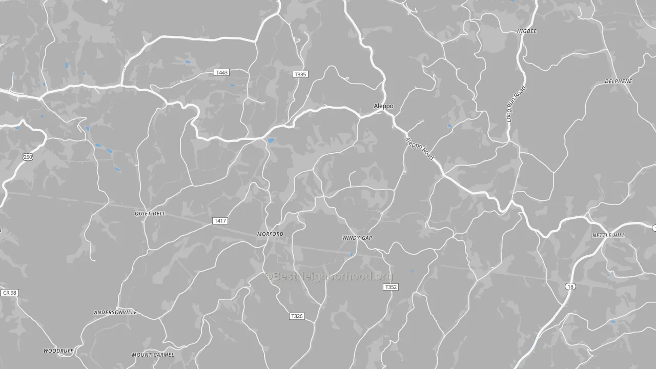 Transit Grade map of Aleppo, PA