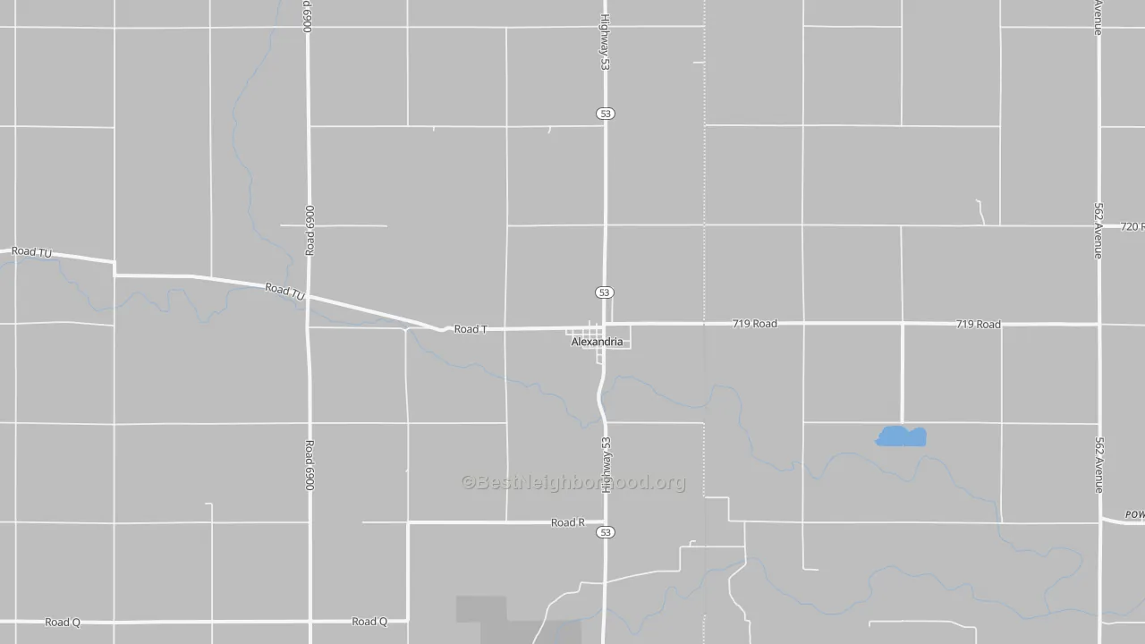 Transit Grade map of Alexandria, NE