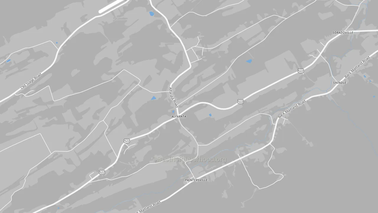 Transit Grade map of Alfarata, PA