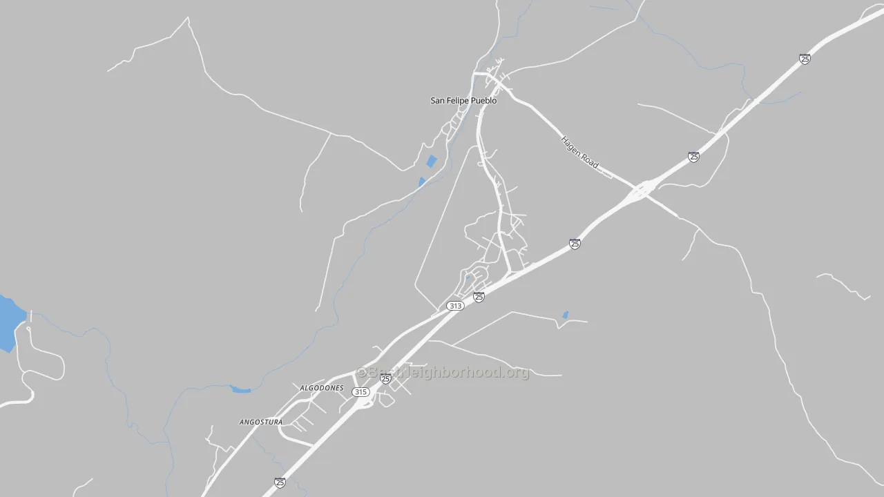Transit Grade map of Algodones, NM