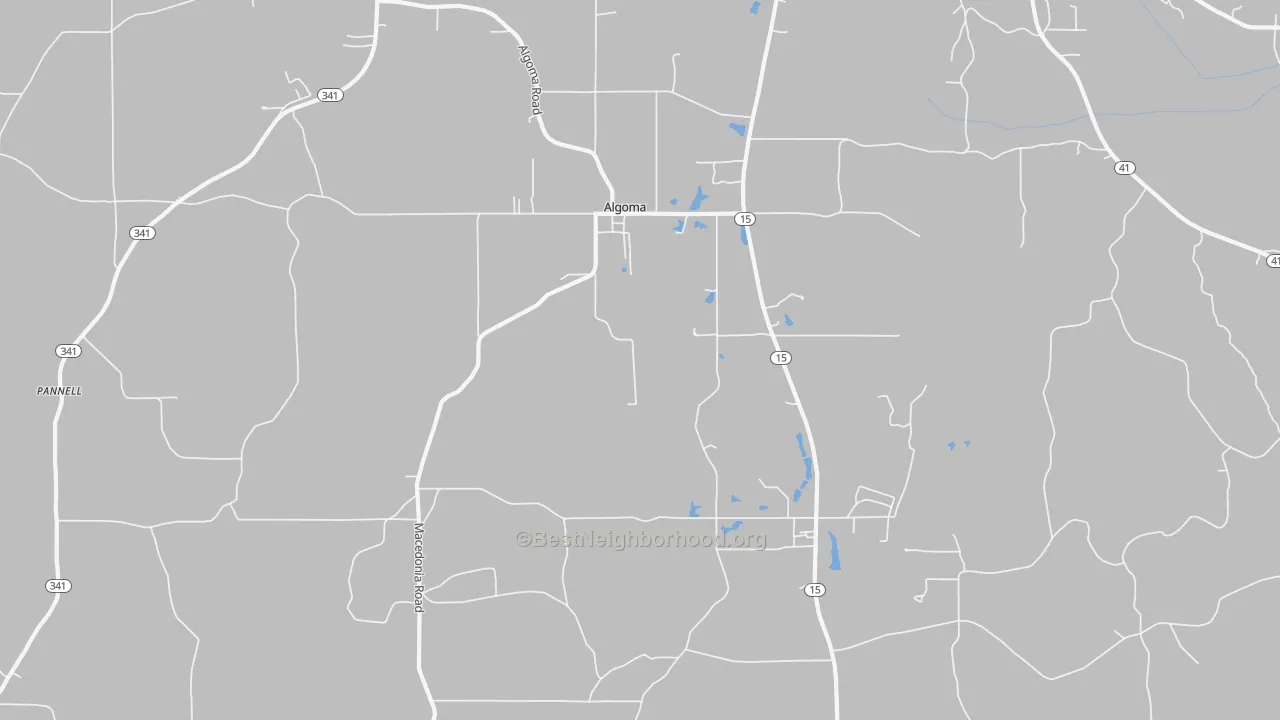 Transit Grade map of Algoma, MS