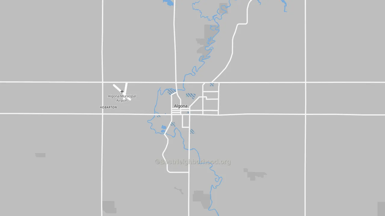 Transit Grade map of Algona, IA