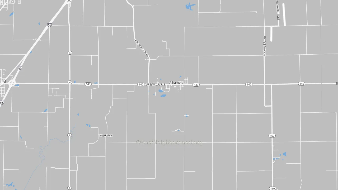 Transit Grade map of Alhambra, IL