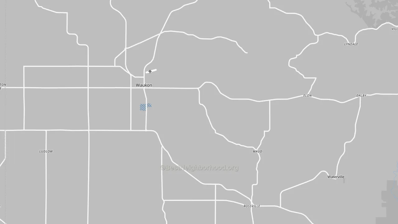Transit Grade map of Allamakee County, IA