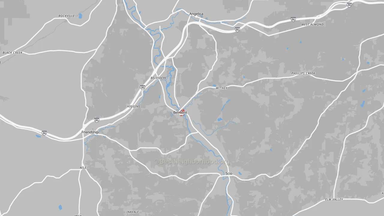 Transit Grade map of Allegany County, NY
