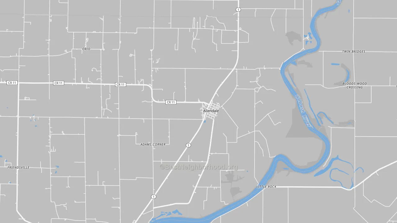 Transit Grade map of Allendale, IL