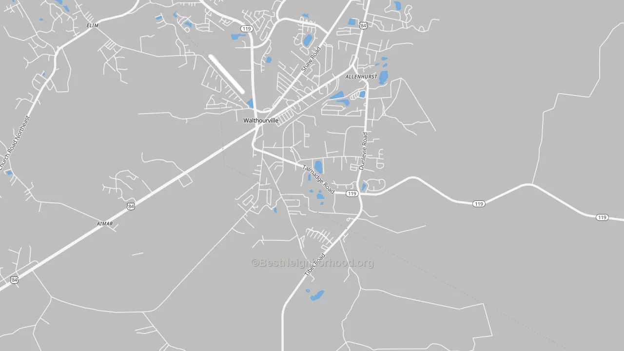 Transit Grade map of Allenhurst, GA
