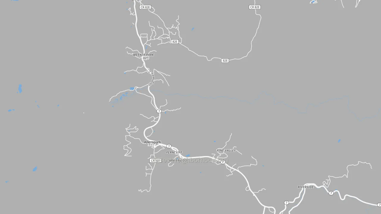 Transit Grade map of Allenspark, CO