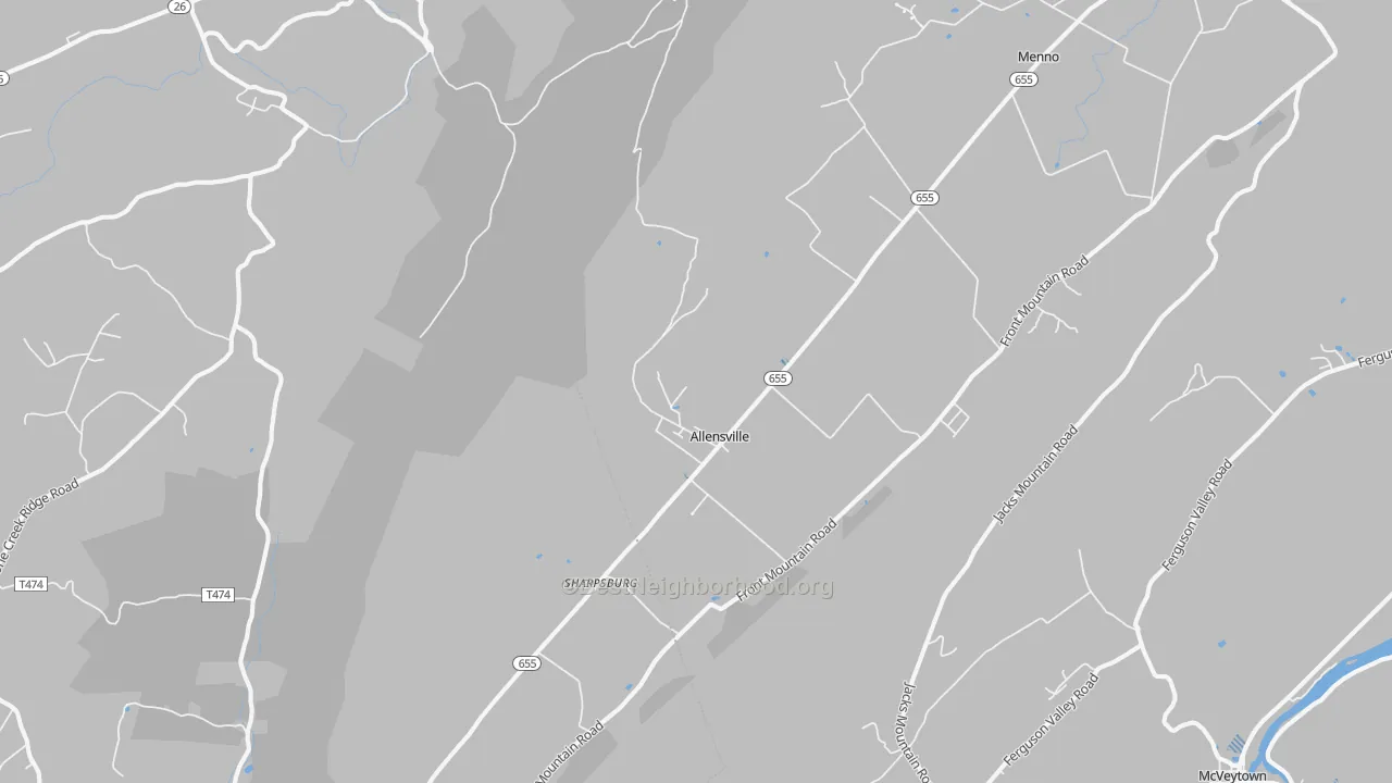 Transit Grade map of Allensville, PA