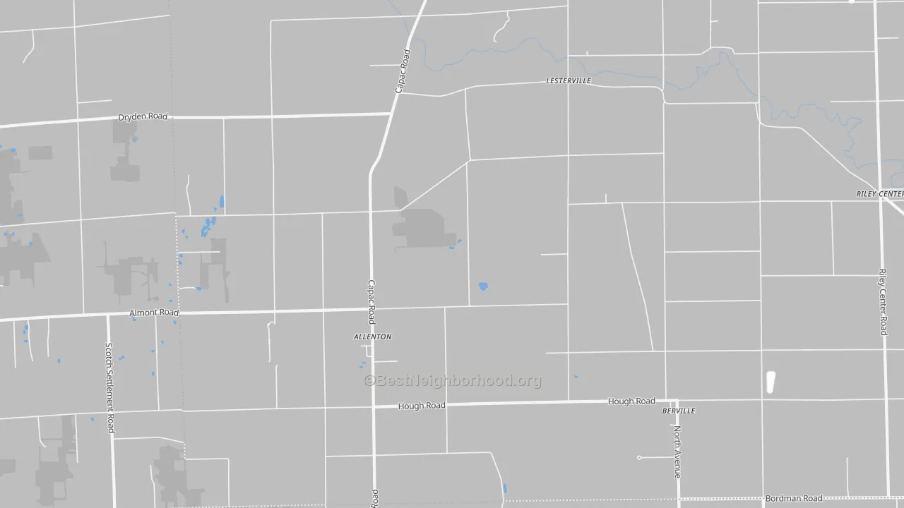 Transit Grade map of Allenton, MI