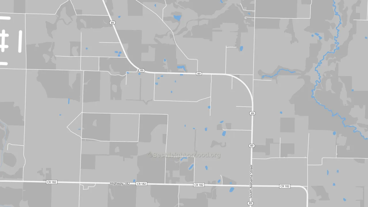 Transit Grade map of Allentown, FL