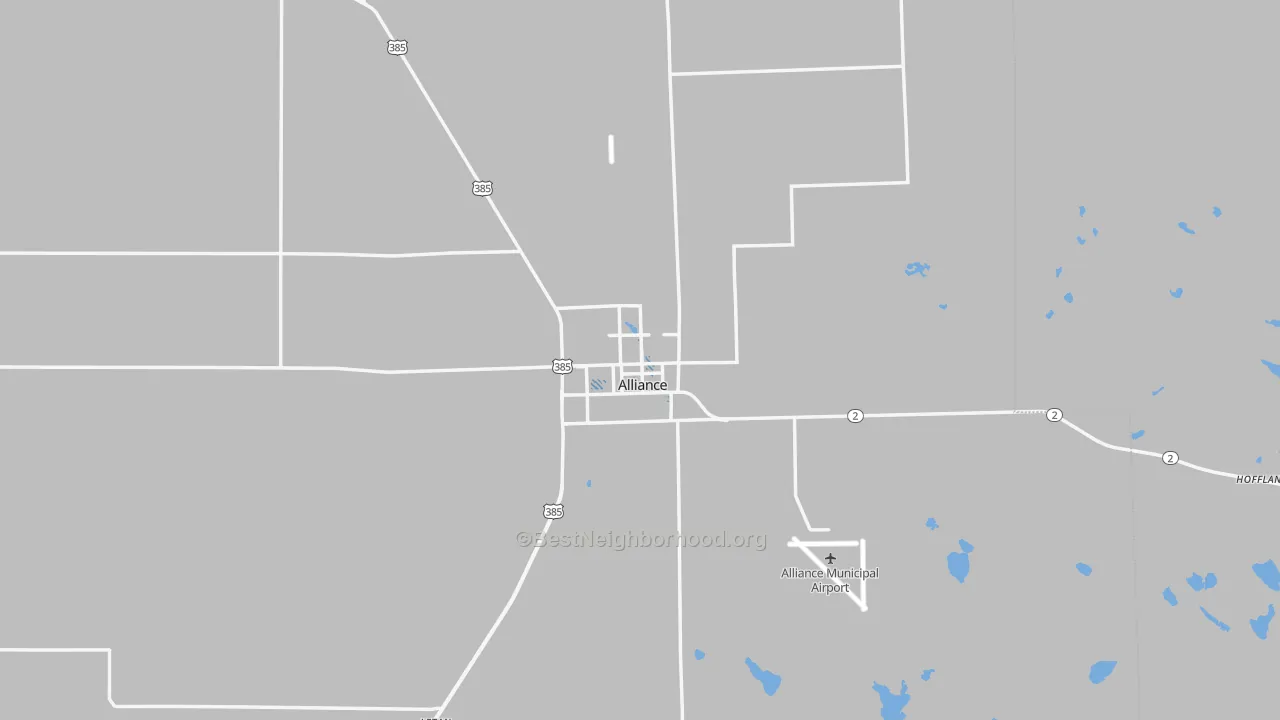Transit Grade map of Alliance, NE