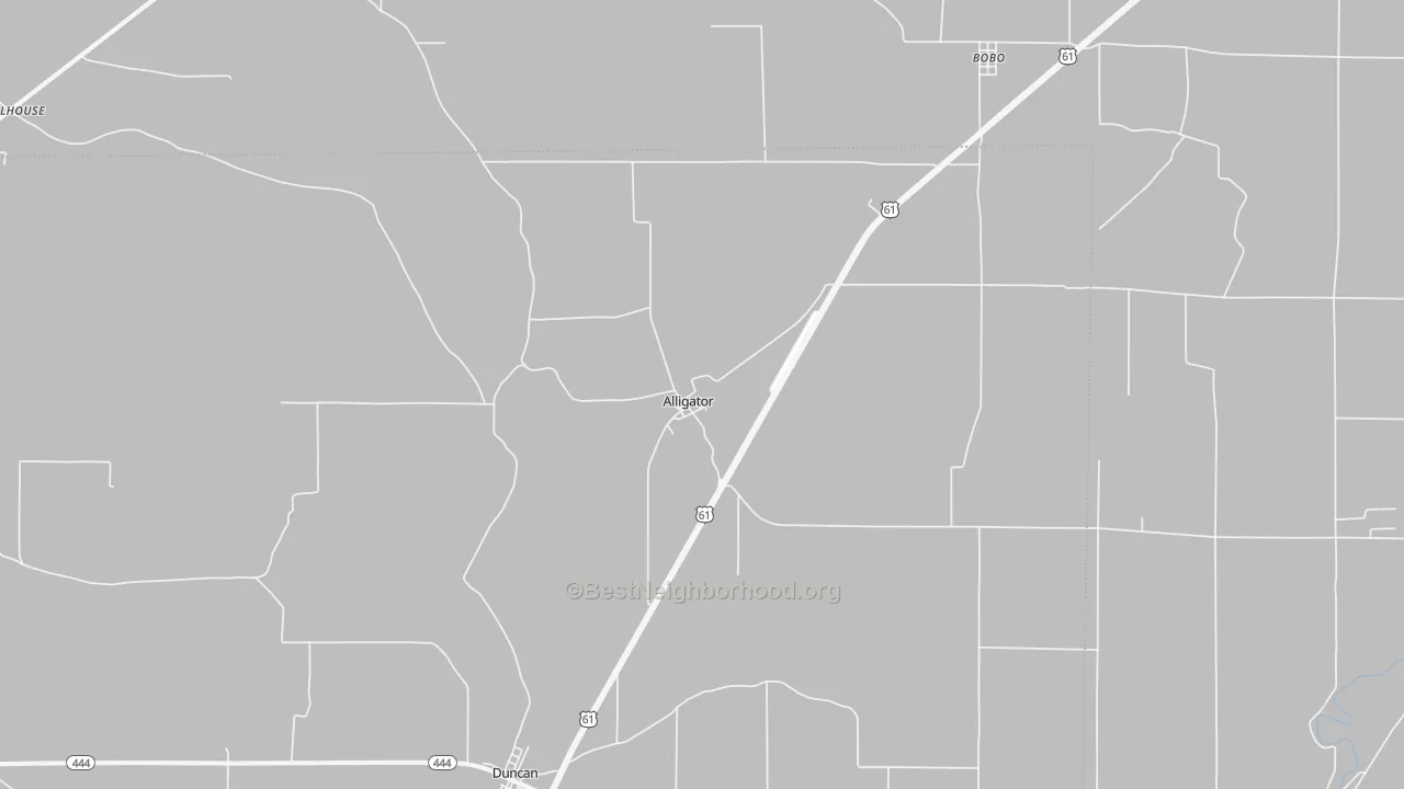 Transit Grade map of Alligator, MS