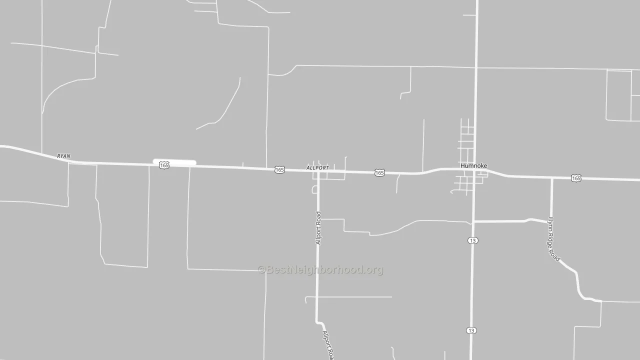 Transit Grade map of Allport, AR