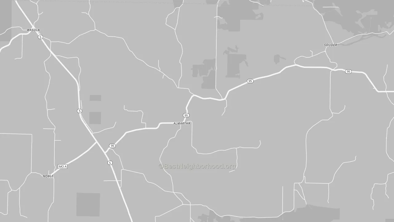 Transit Grade map of Almartha, MO