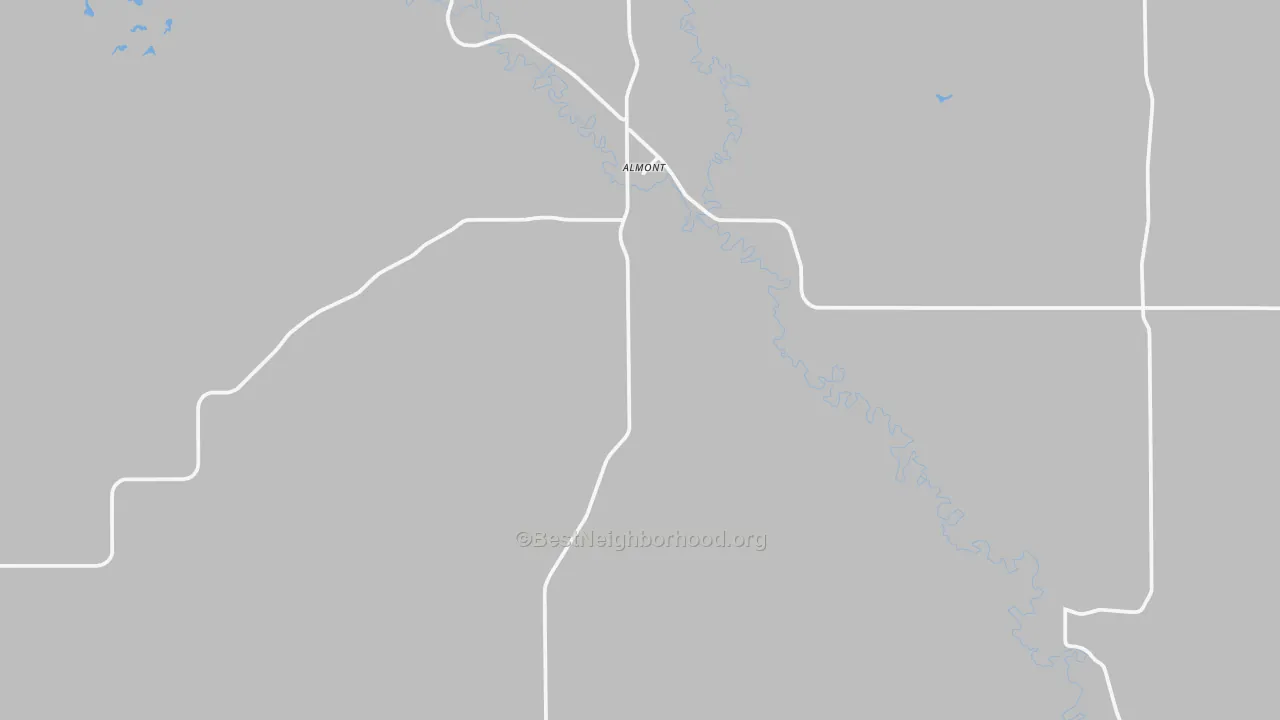 Transit Grade map of Almont, ND