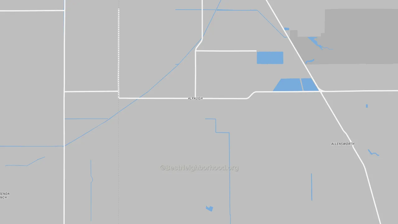 Transit Grade map of Alpaugh, CA