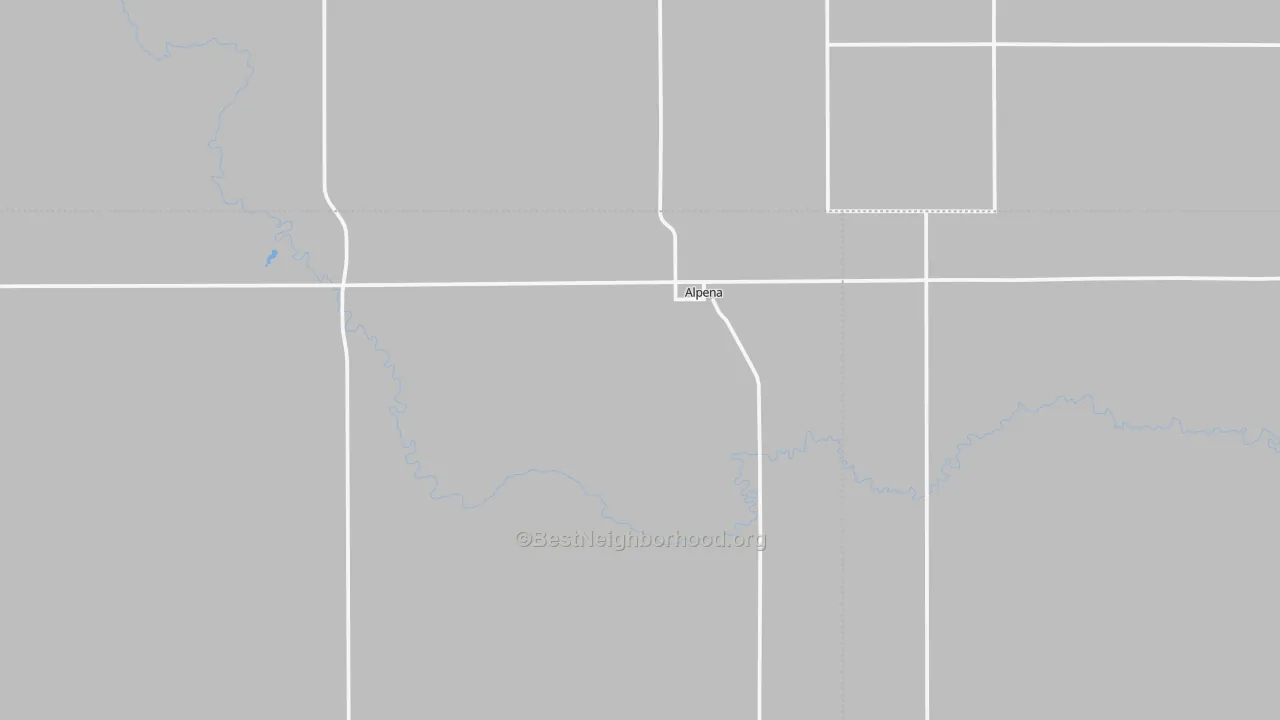 Transit Grade map of Alpena, SD